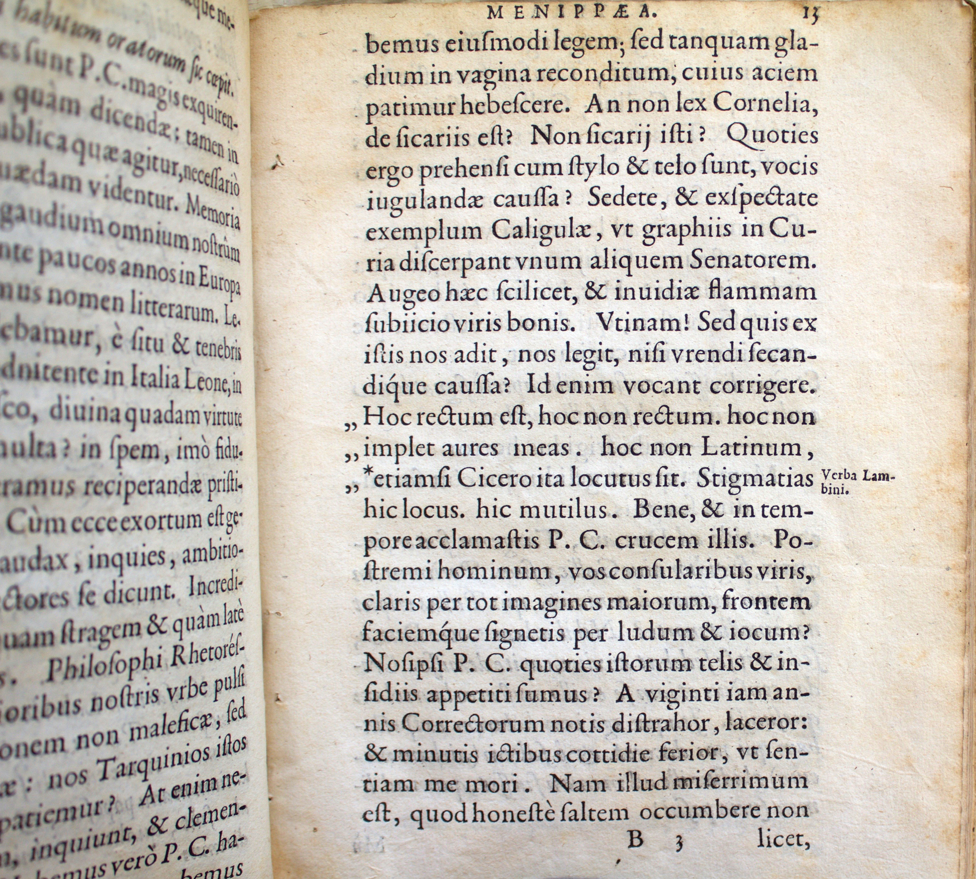 Romaine typeface – Granjon Ascendonica original printed book