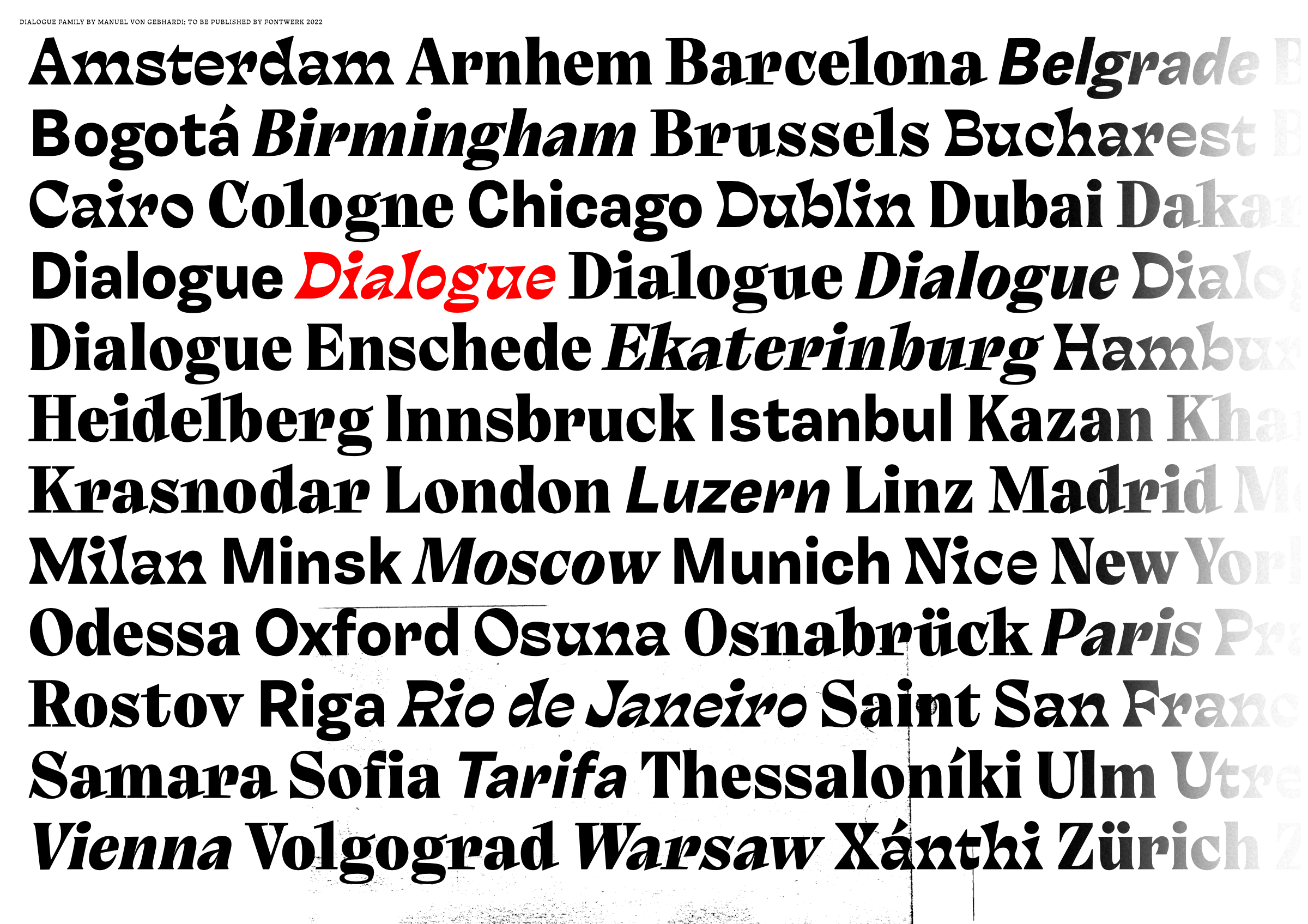 Work in progress: Manuel von Gebhardi’s Dialogue Superfamily – Contact us for beta fonts