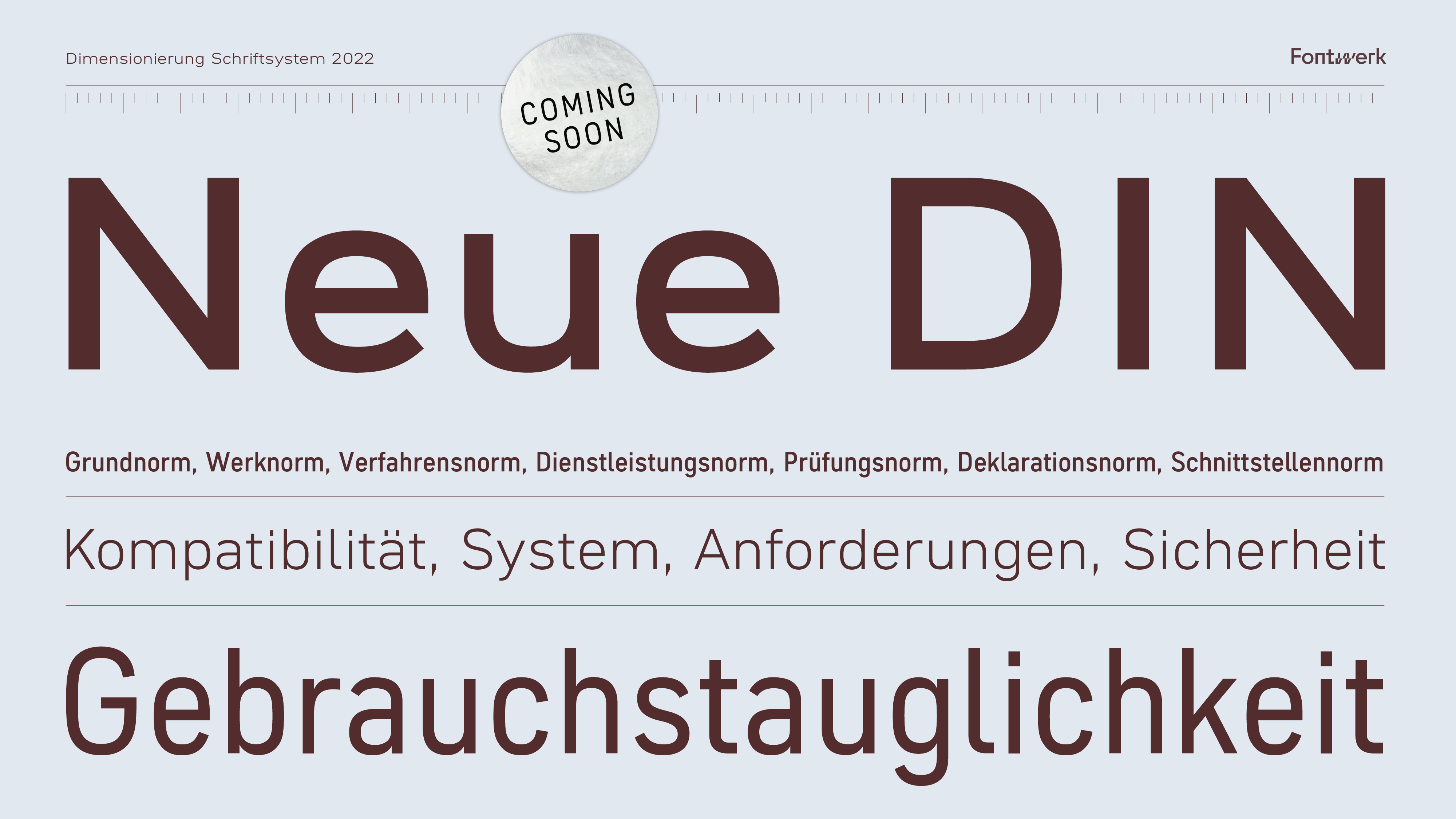 Neue DIN is coming later this year