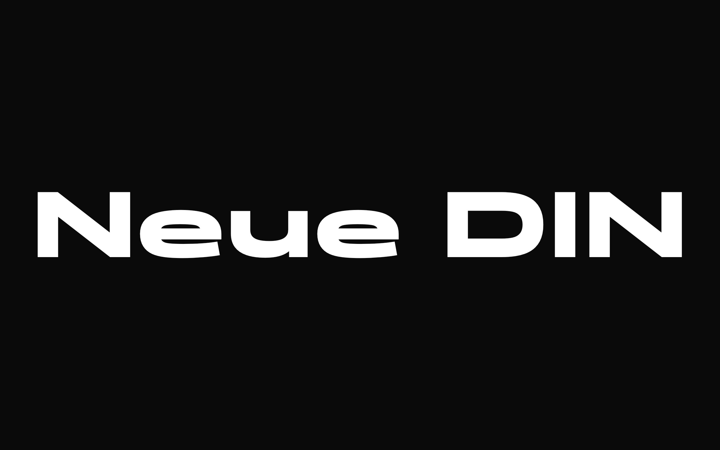Introducing Neue DIN