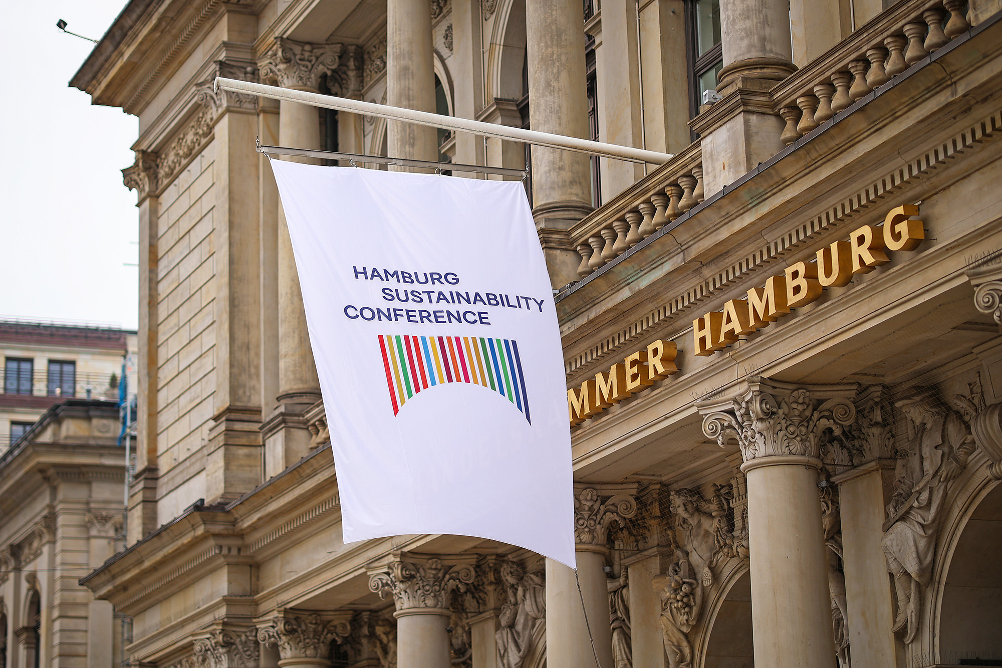 When it came to the design and branding for the Hamburg Sustainability Conference, there was really only one suitable font for that purpose. (© HSC)