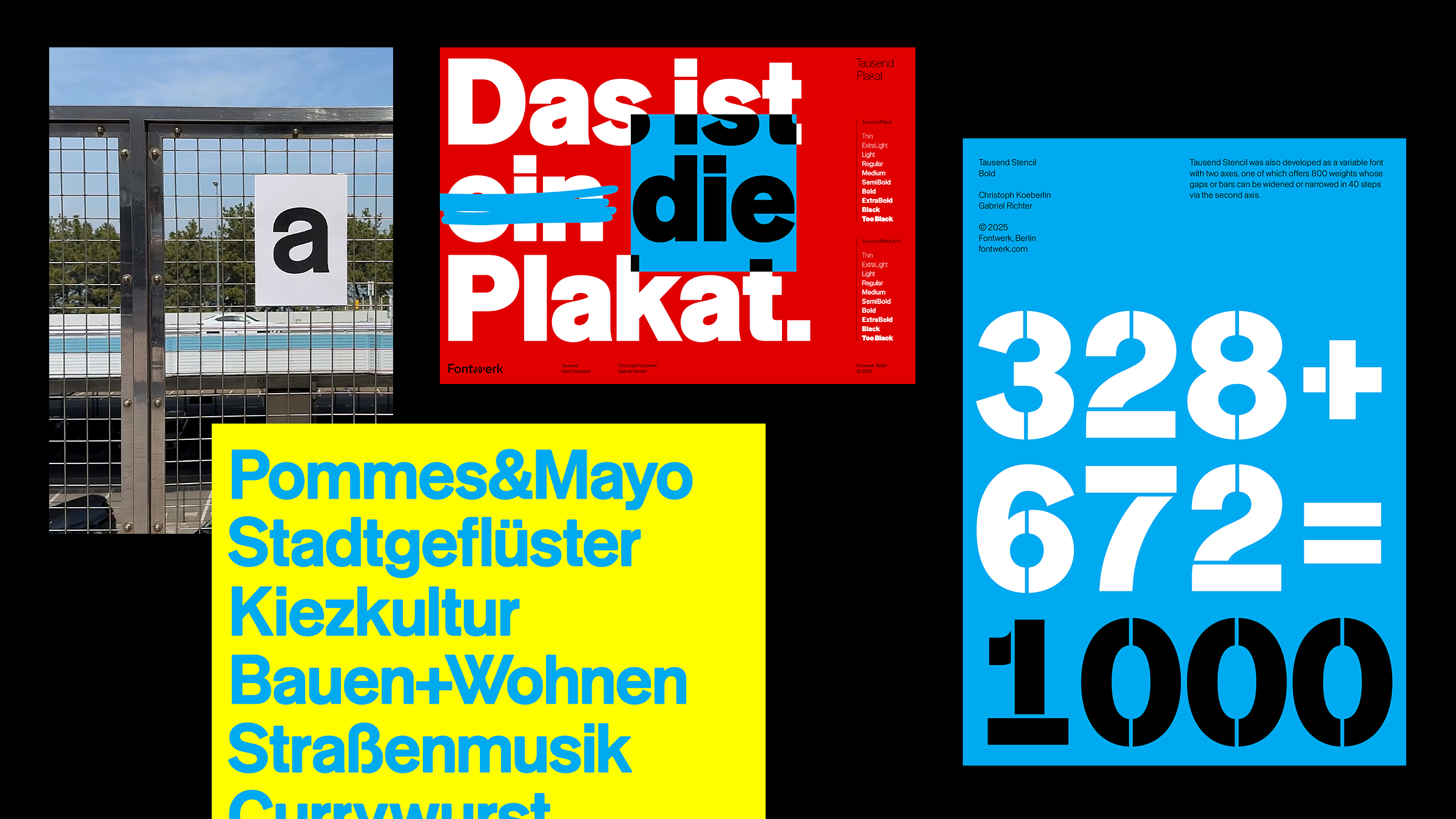Tausend™ Font Collection by Fontwerk – Type specimens