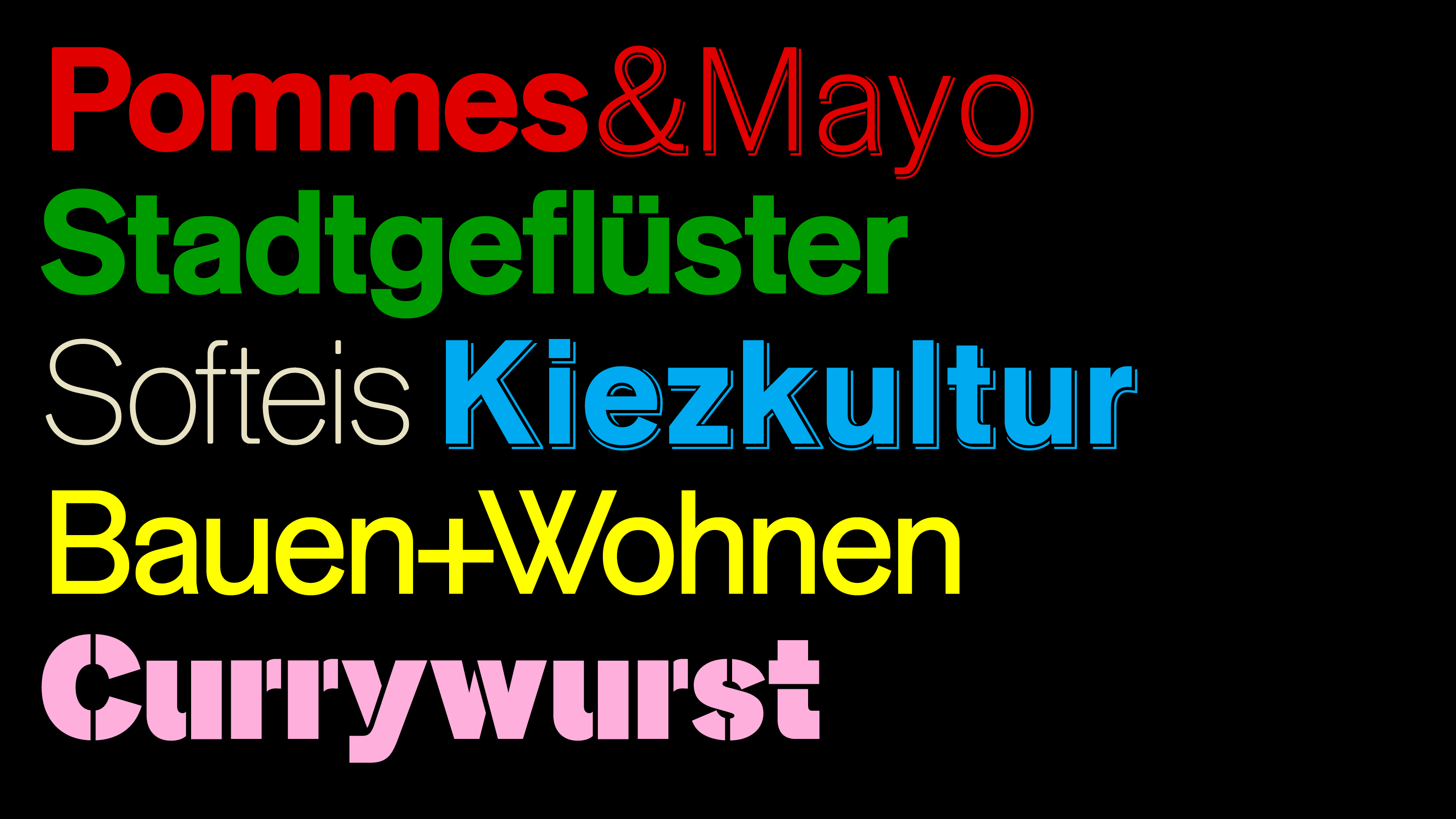 Tausend™ Font Collection by Fontwerk – Type specimen