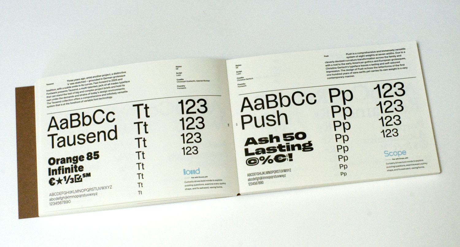 Curious Typefaces and What to Pair Them With, Volume 2 – published by Offcuts