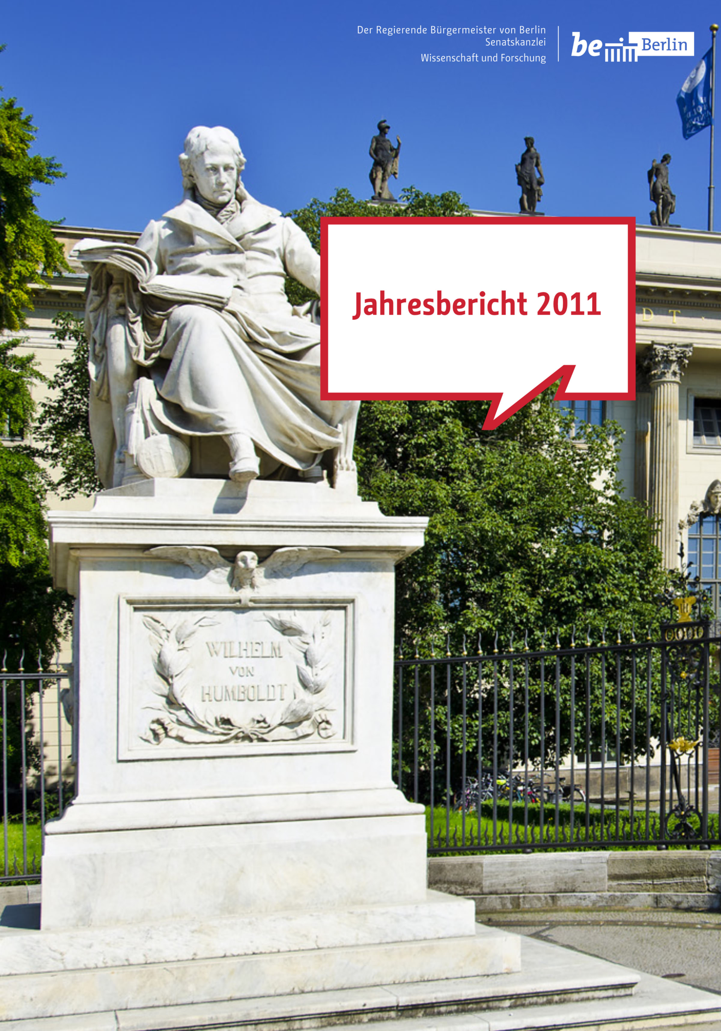 Die Schriftart Change im Einsatz als Hausschrift für Berlin – Jahresbericht 2011 der Senatskanzlei Wissenschaft und Forschung
