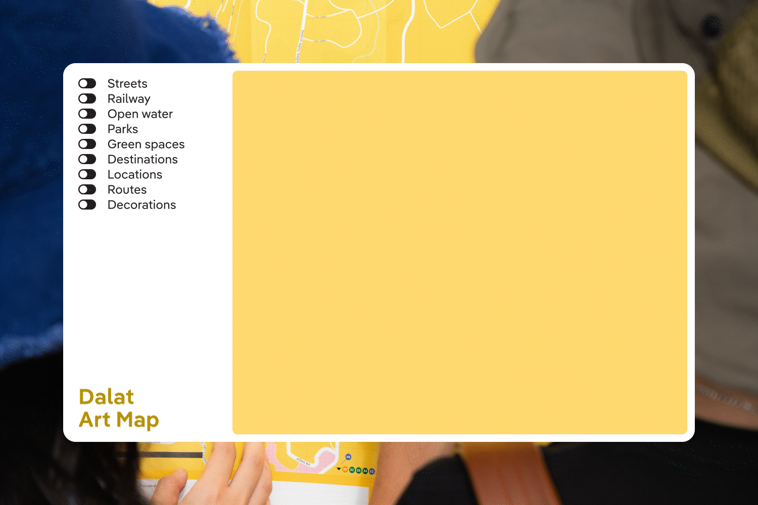 Fonts in use: The typeface Pangea Text for the project City of Arts, the Vietnamese city of Đà Lạt