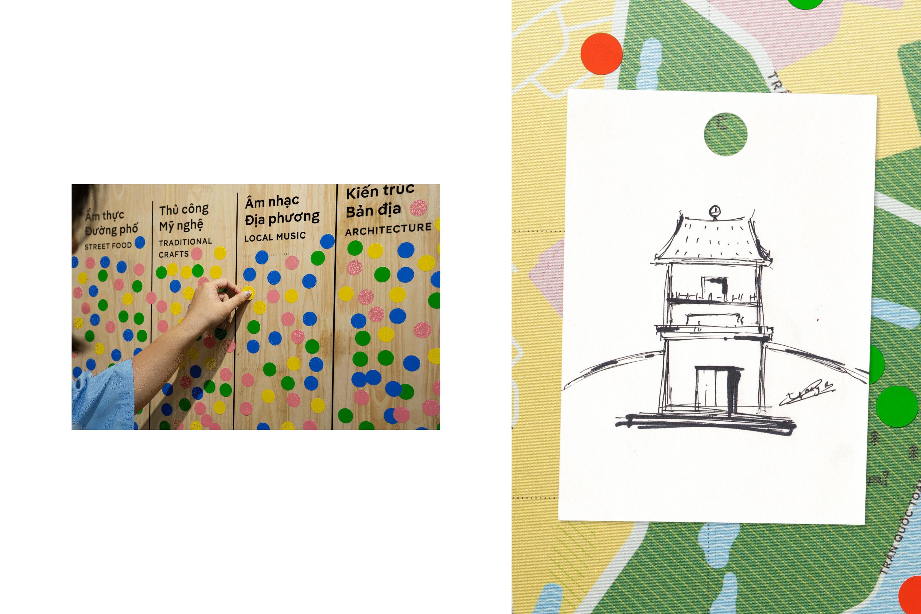 Fonts in use: The typeface Pangea Text for the project City of Arts, the Vietnamese city of Đà Lạt