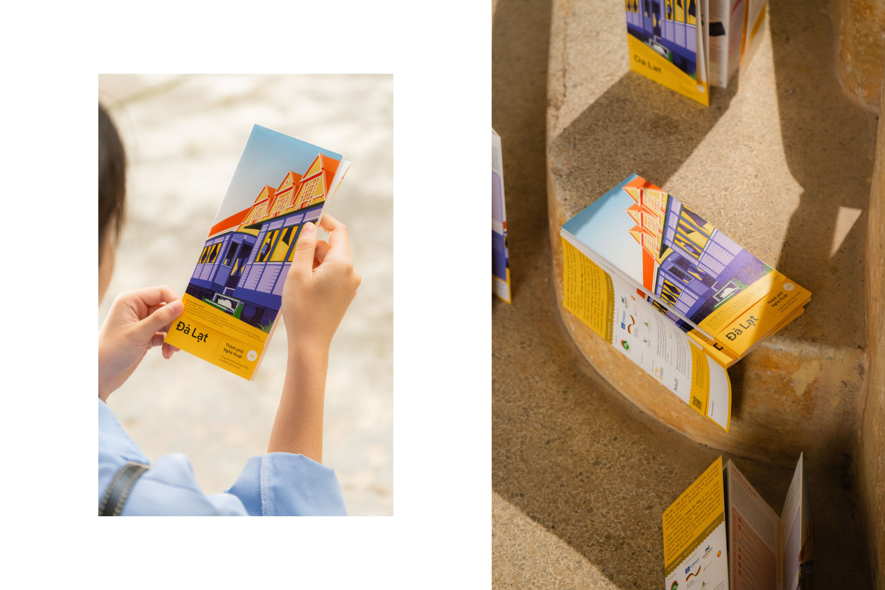 Fonts in use: The typeface Pangea Text for the project City of Arts, the Vietnamese city of Đà Lạt