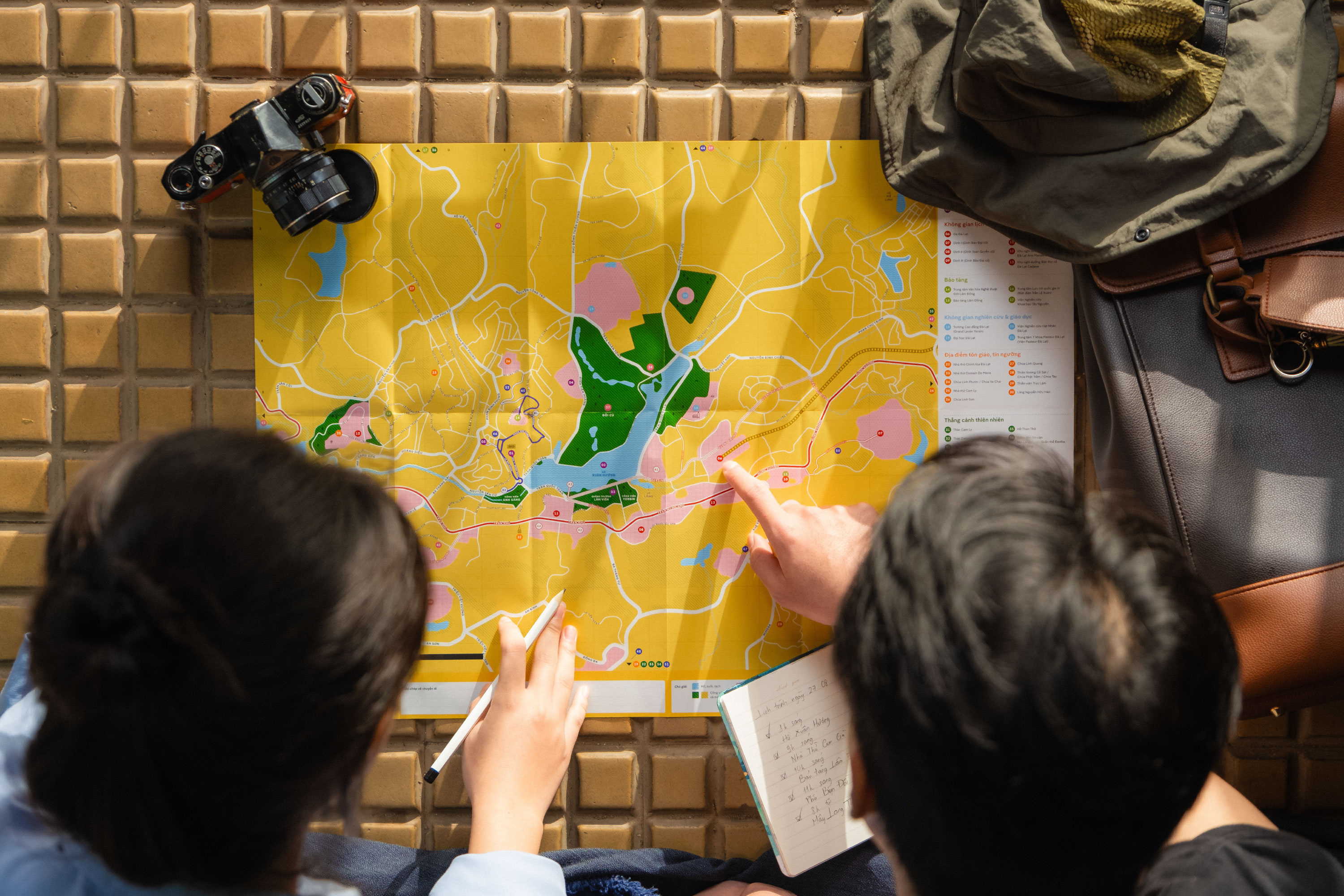 Fonts in use: The typeface Pangea Text for the project City of Arts, the Vietnamese city of Đà Lạt