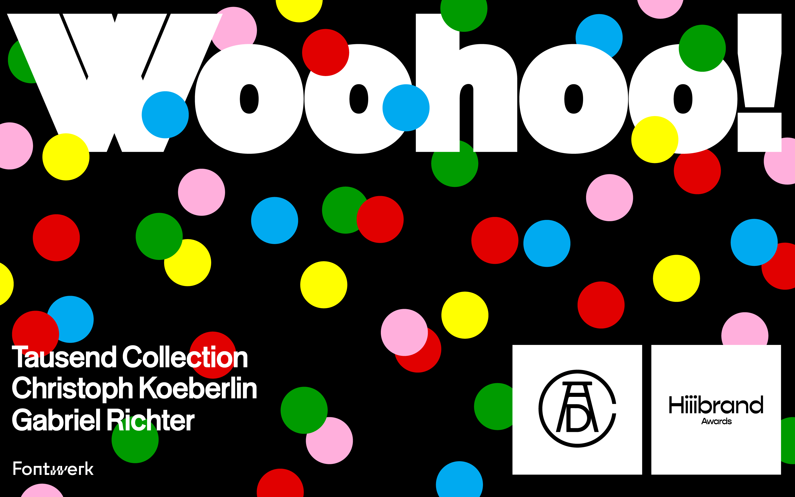 Die ‚Tausend Font Collection‘ erhielt einen Merit bei den Hiiiibrand Design Awards 2025 sowie einen Merit Honor bei den 2026 ADC Awards.