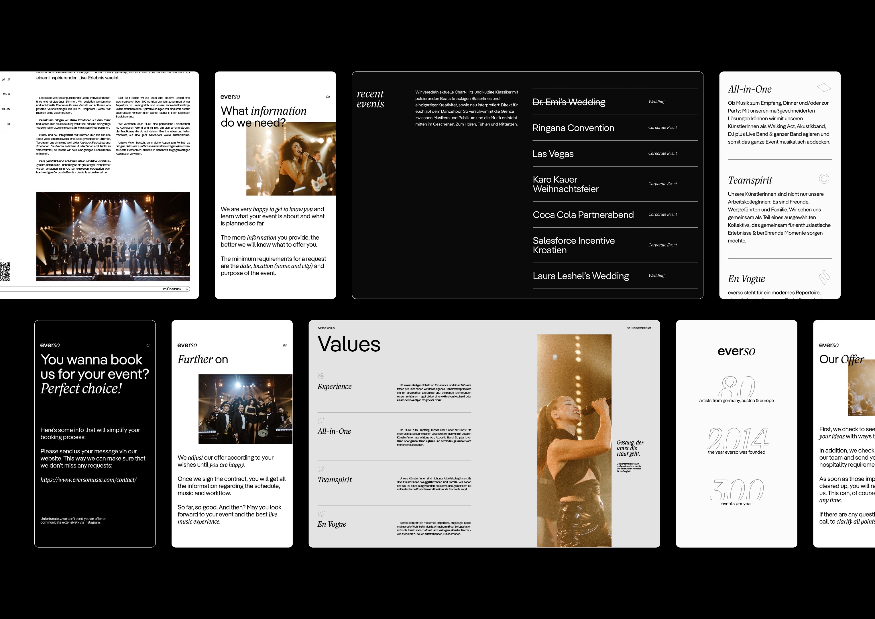 Fonts im Alltag: Die Schriftarten Pangea und Nikolai für die Musikagentur Everso
