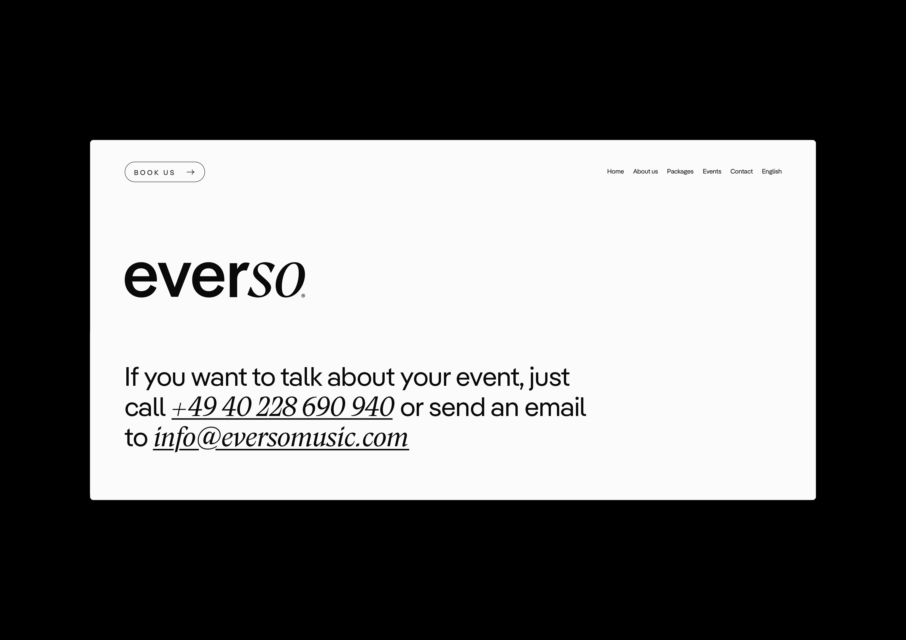 Fonts im Alltag: Die Schriftarten Pangea und Nikolai für die Musikagentur Everso