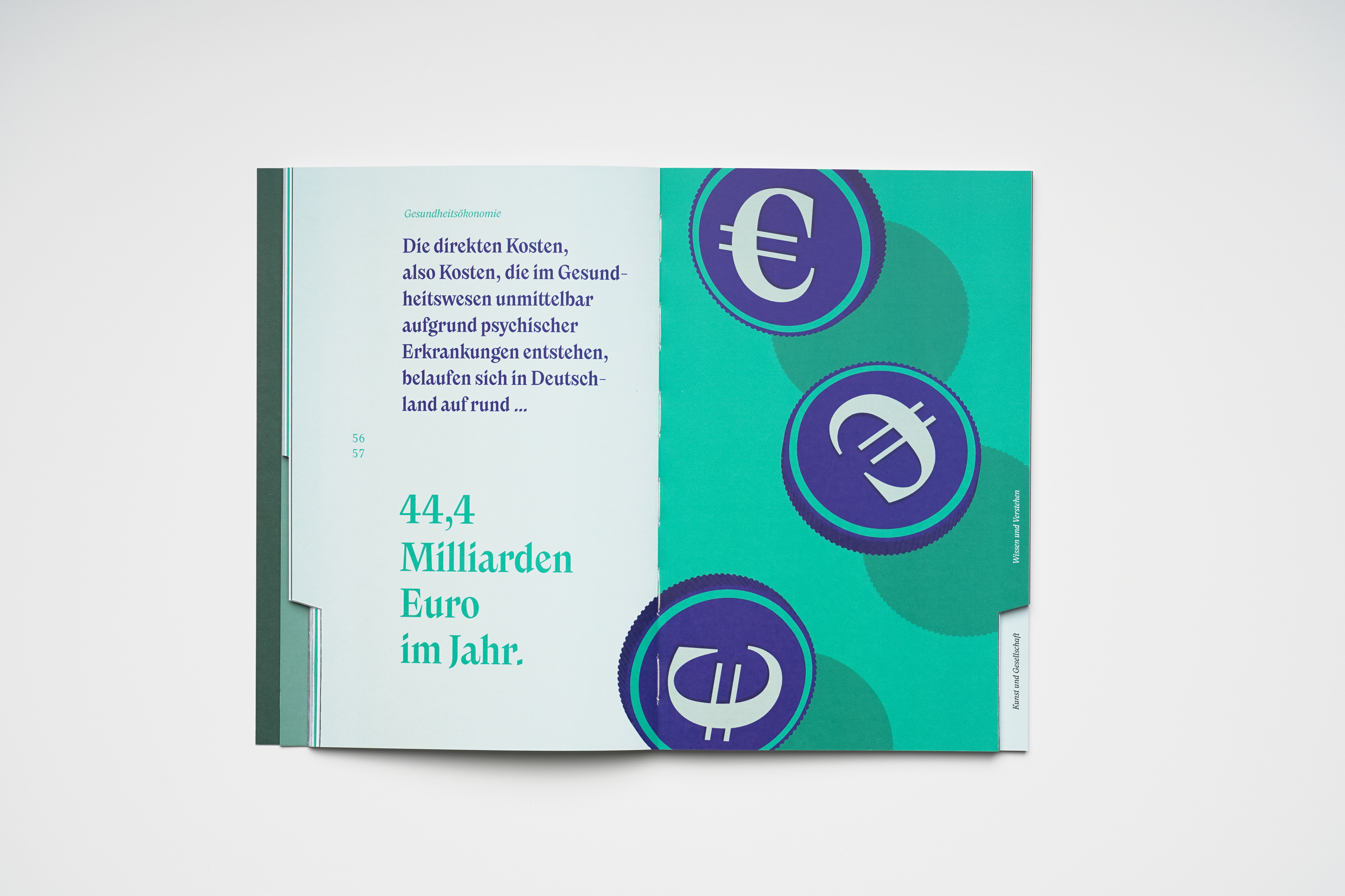Fonts in use: The typefaces Nikolai and New Reason for the editorial design of the foundation brochure of the fictitious GRŌA foundation