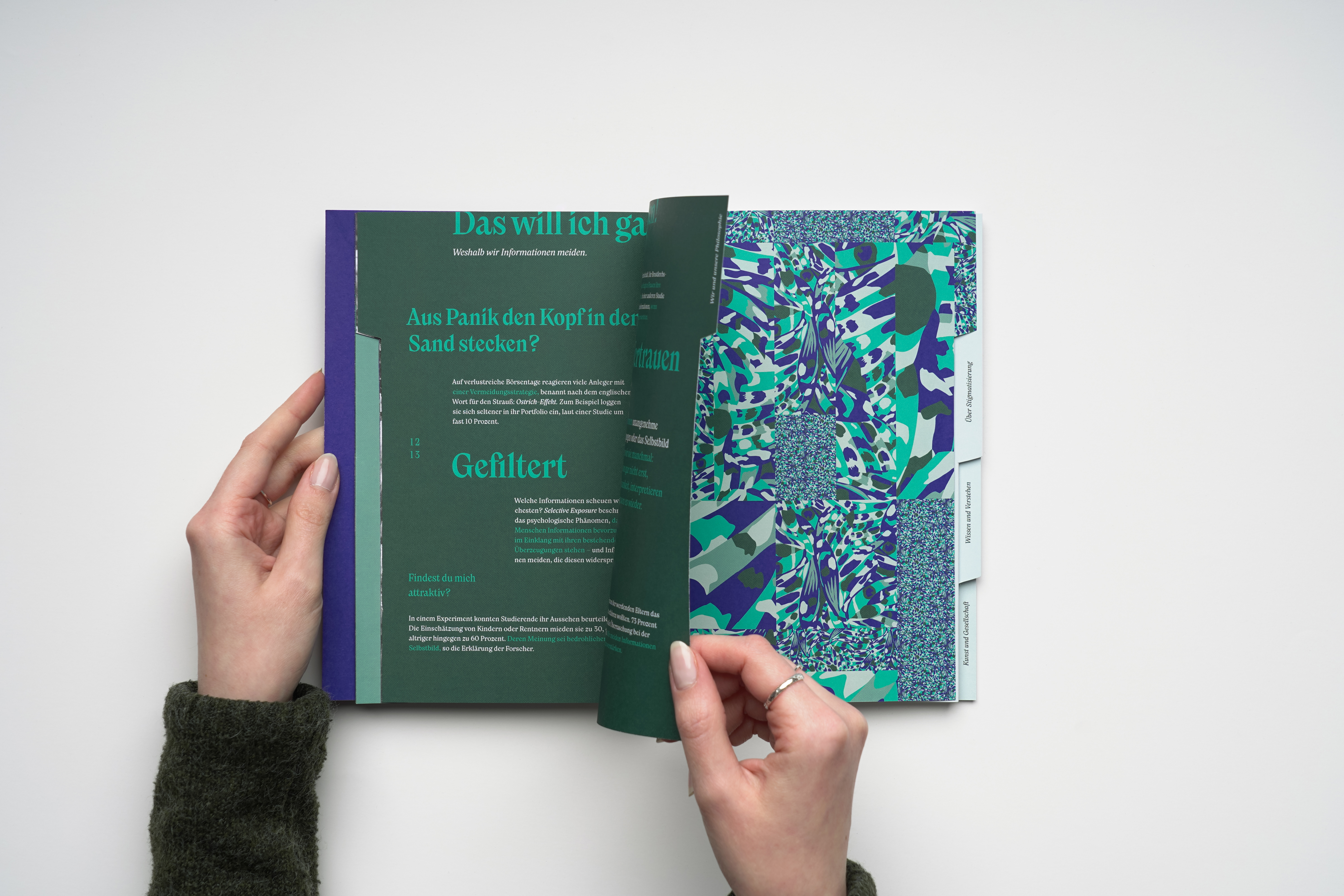 Fonts in use: The typefaces Nikolai and New Reason for the editorial design of the foundation brochure of the fictitious GRŌA foundation
