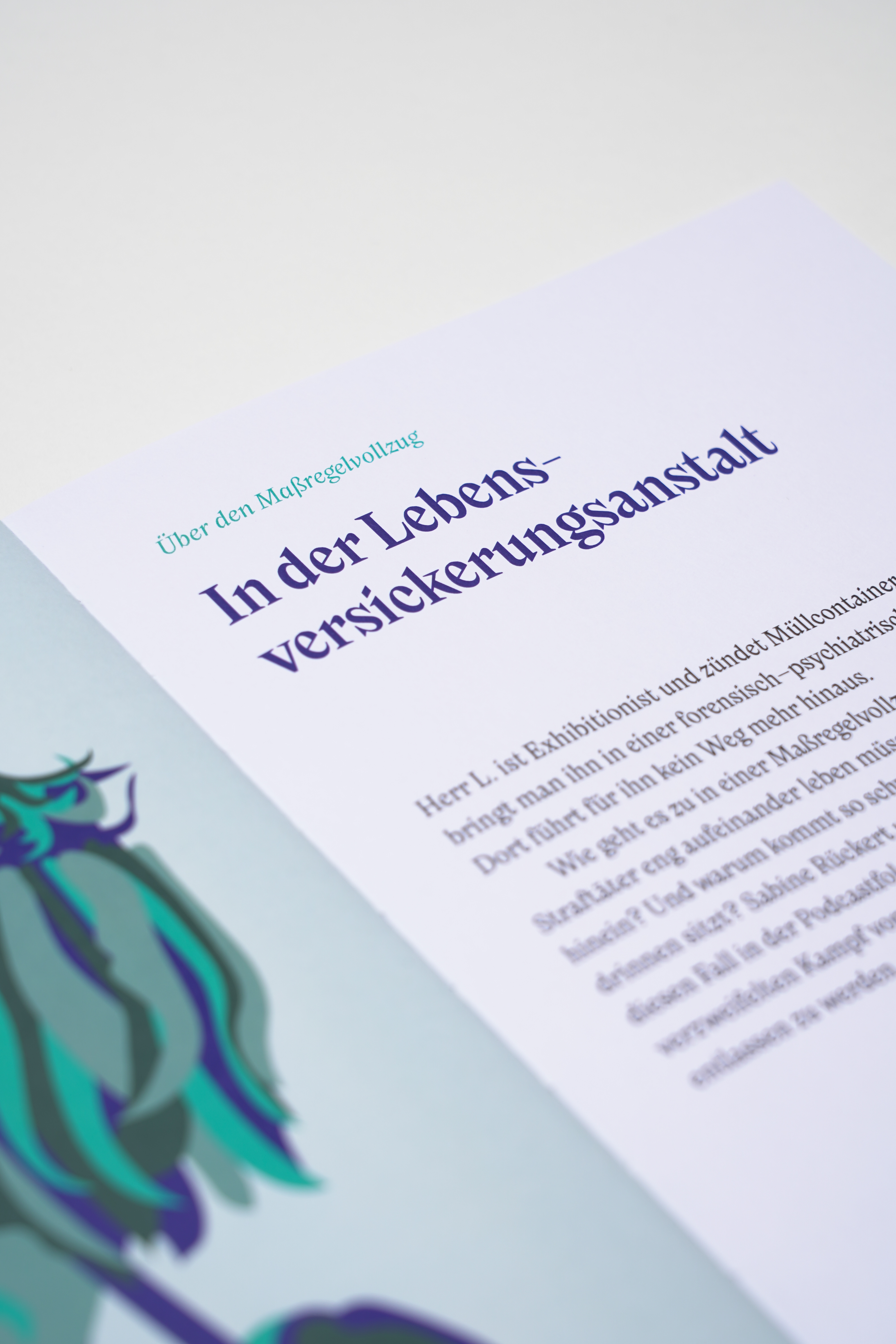 Fonts in use: The typefaces Nikolai and New Reason for the editorial design of the foundation brochure of the fictitious GRŌA foundation
