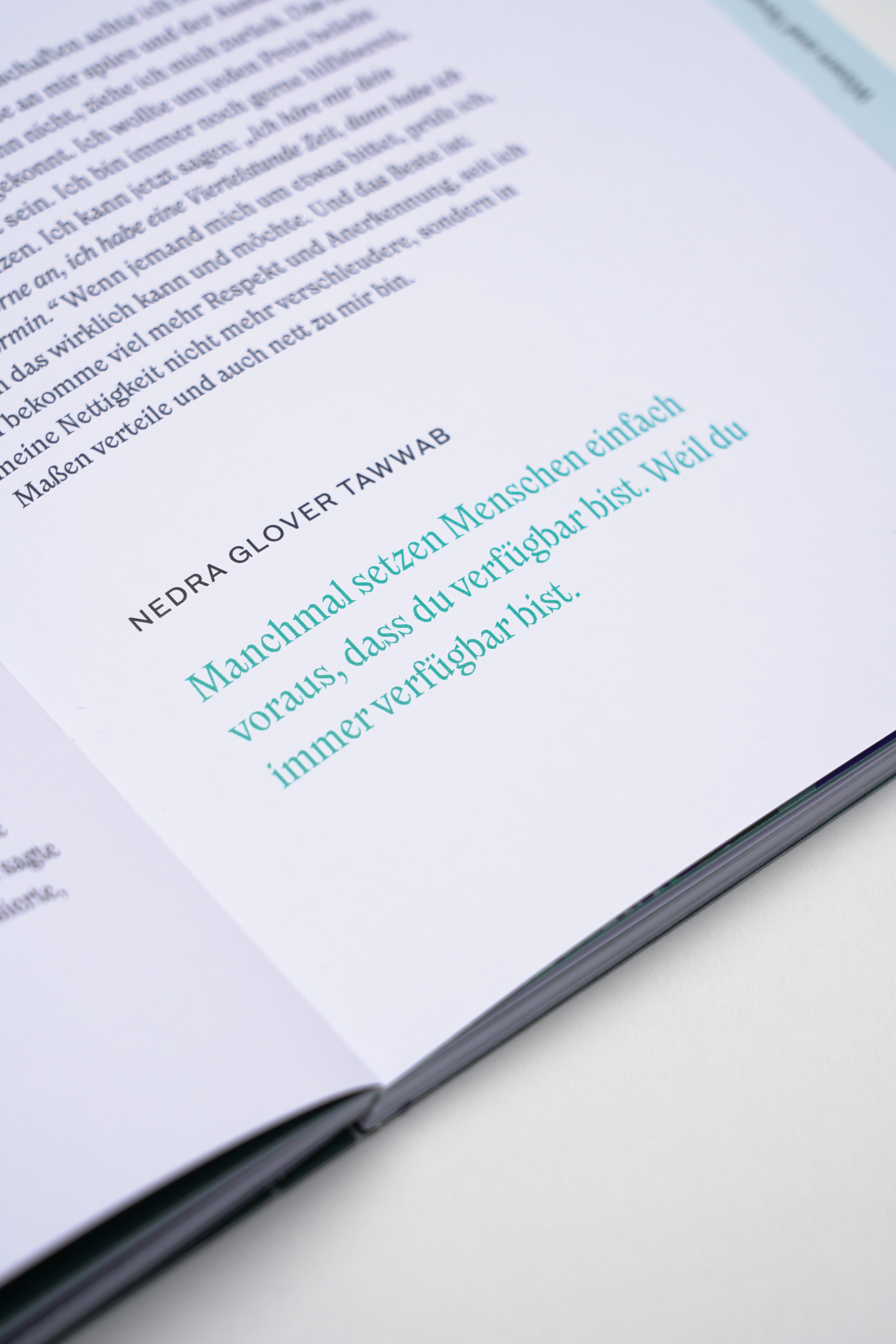 Fonts in use: The typefaces Nikolai and New Reason for the editorial design of the foundation brochure of the fictitious GRŌA foundation