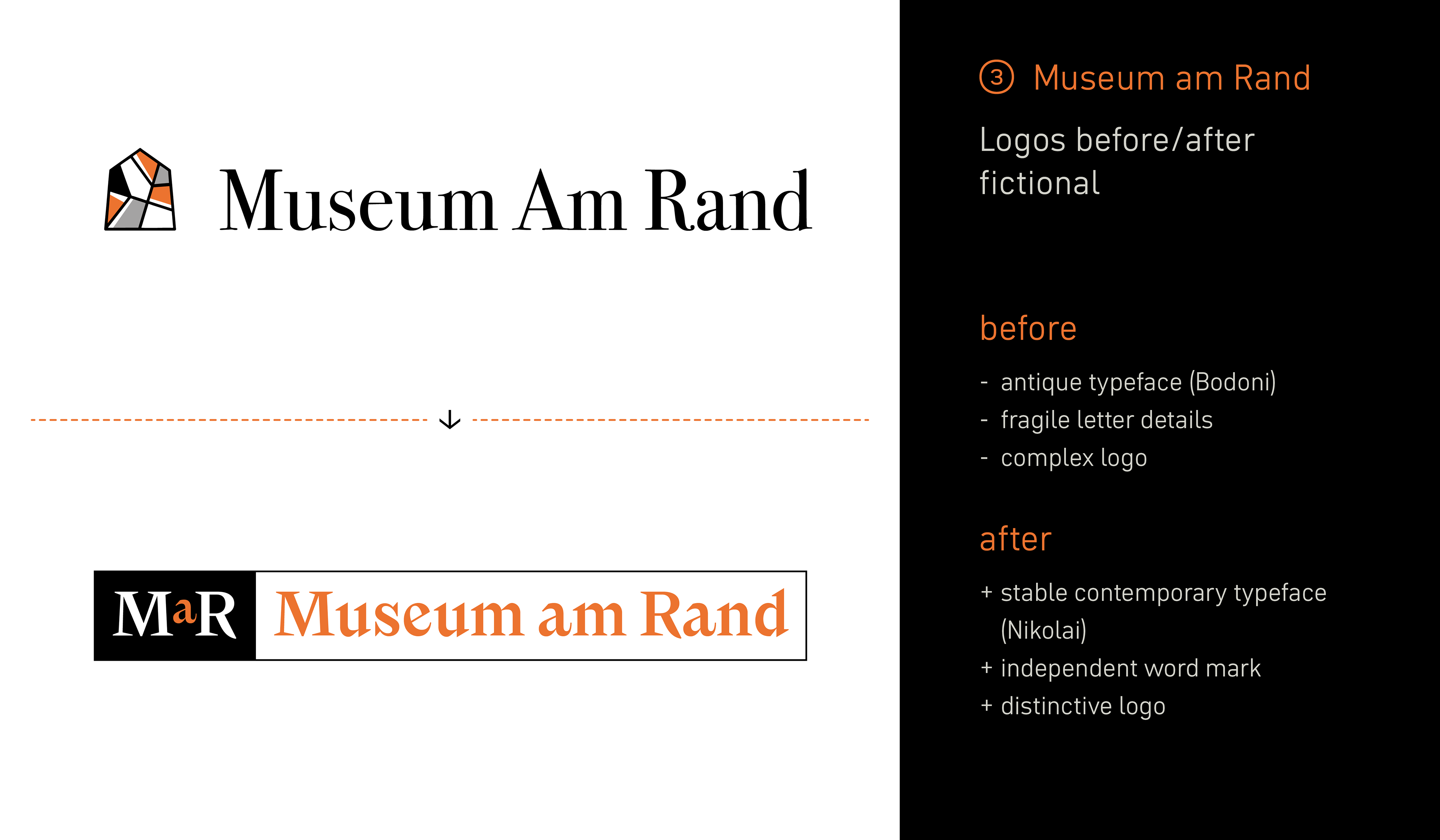 A fictional logo example that proofs, the right font often makes the difference between an “okay” and a “really good” logo or word mark. (New typeface used: Nikolai)