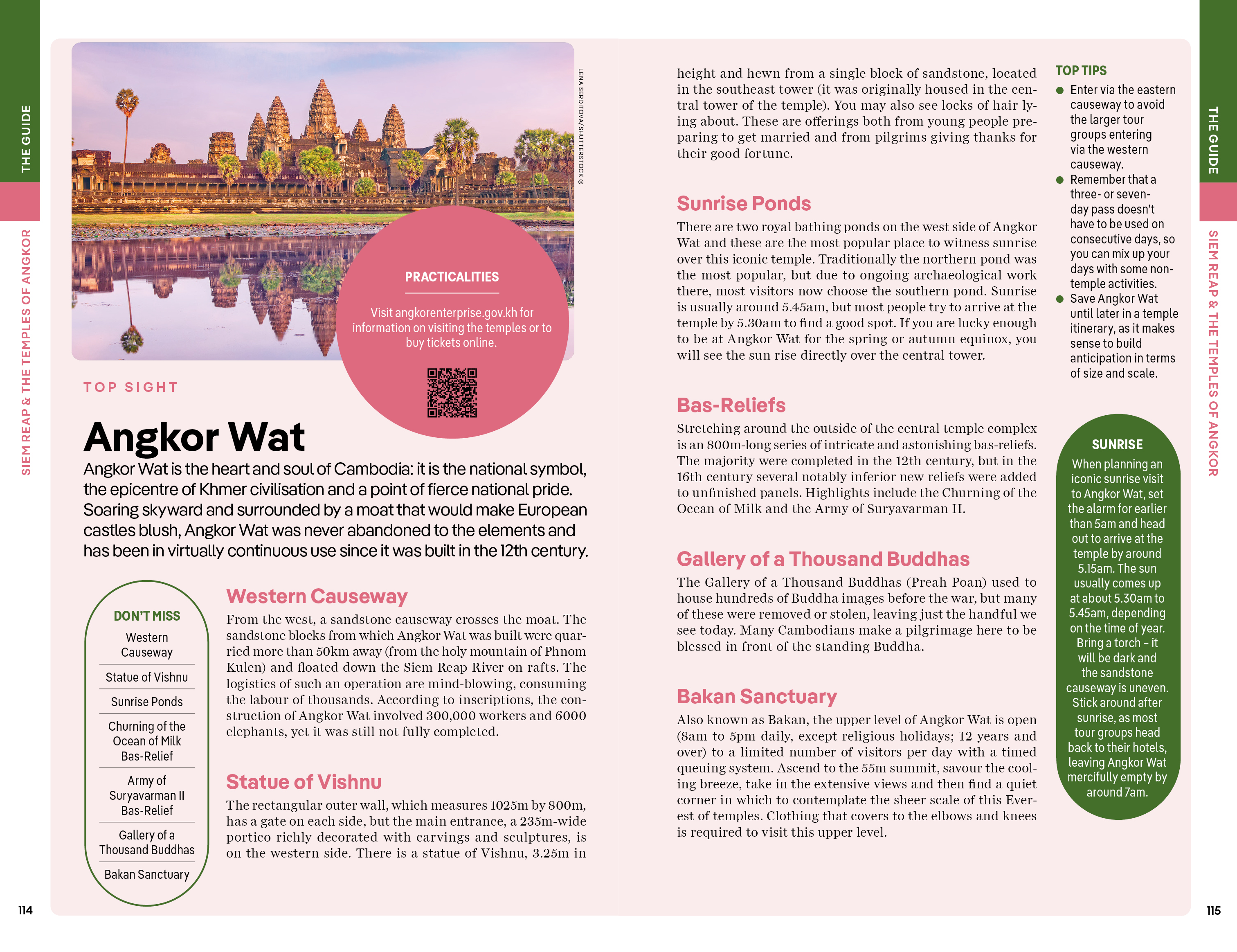 Fonts in use: The typeface collection Pangea for the world’s largest provider of independent travel and language guides, Lonely Planet (Cambodia top sight)