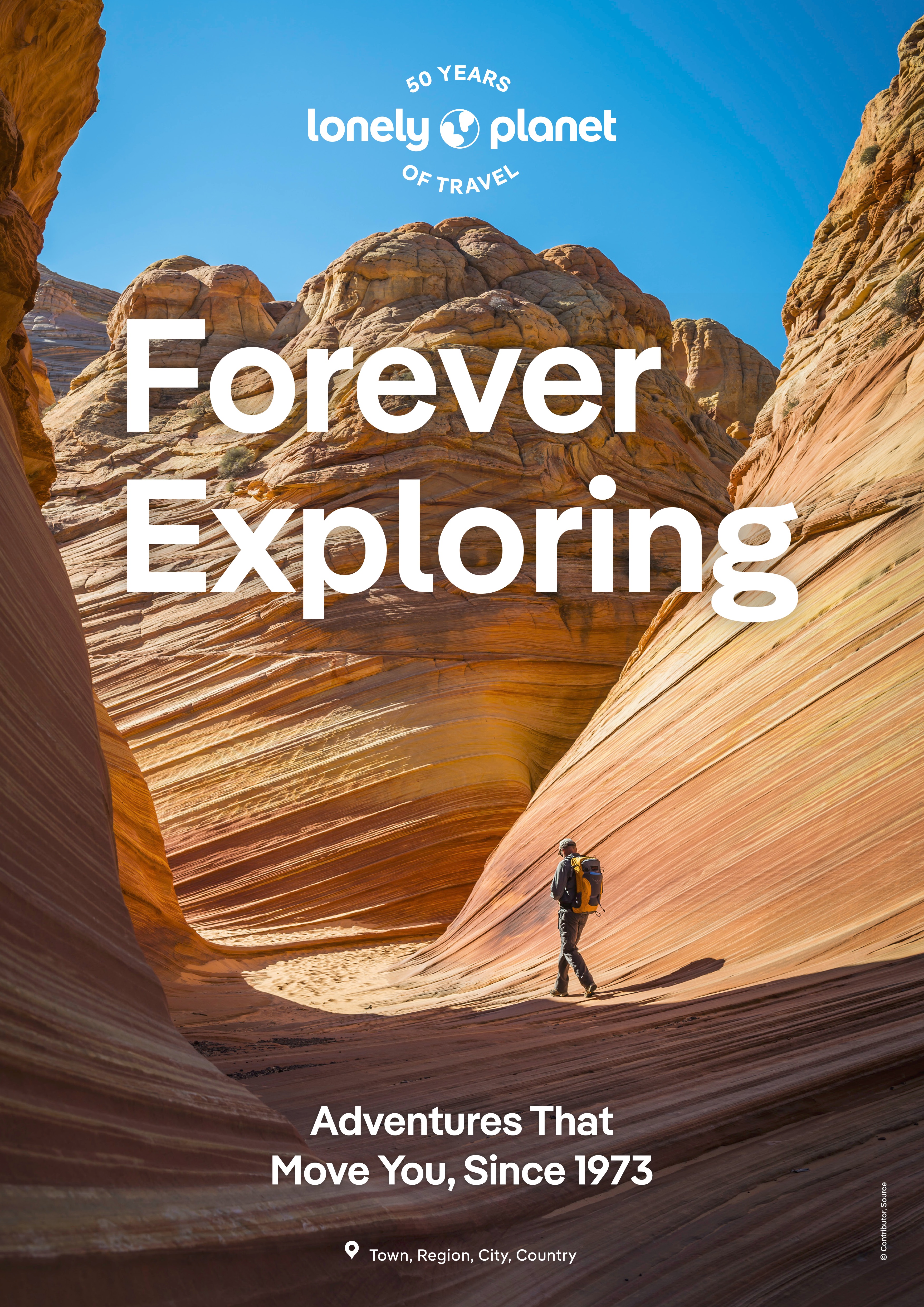 Fonts in use: The typeface collection Pangea for the world’s largest provider of independent travel and language guides, Lonely Planet (Brand poster)