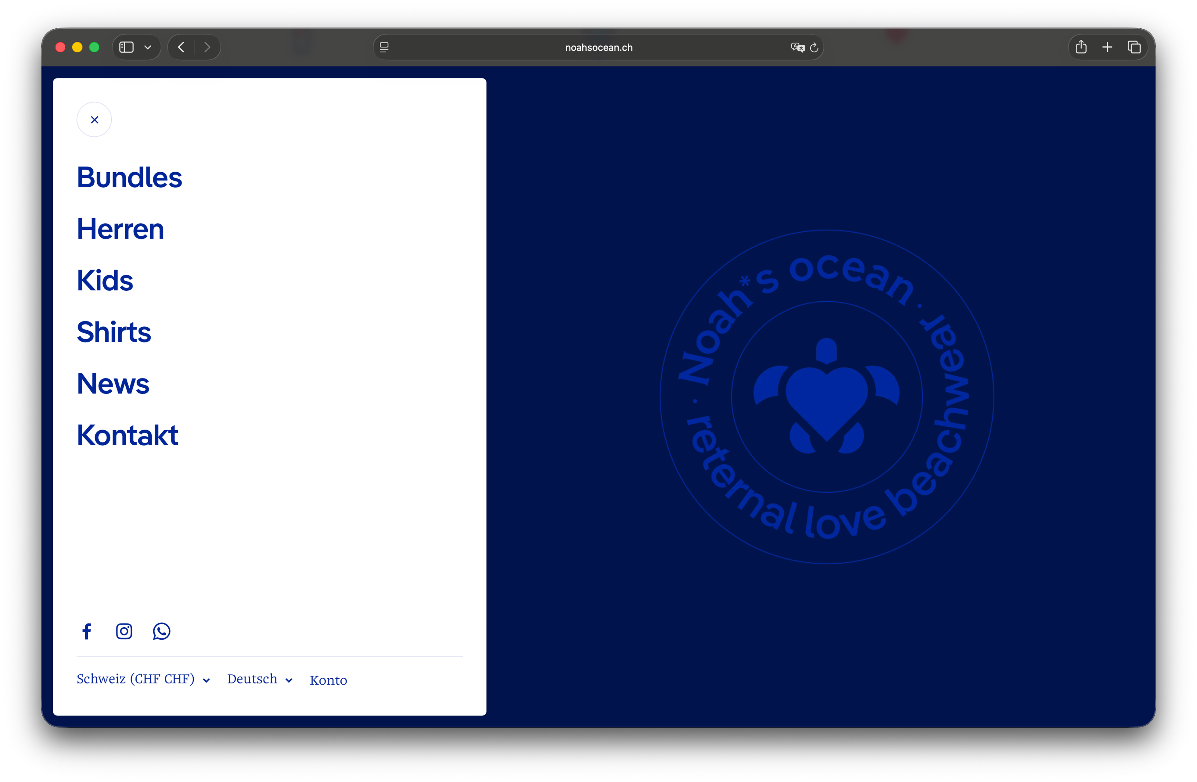 Fonts in use: Pangea and Nice Micro for Noah‘s Ocean, a Swiss premium swimwear brand that views style and sustainability as inseparable