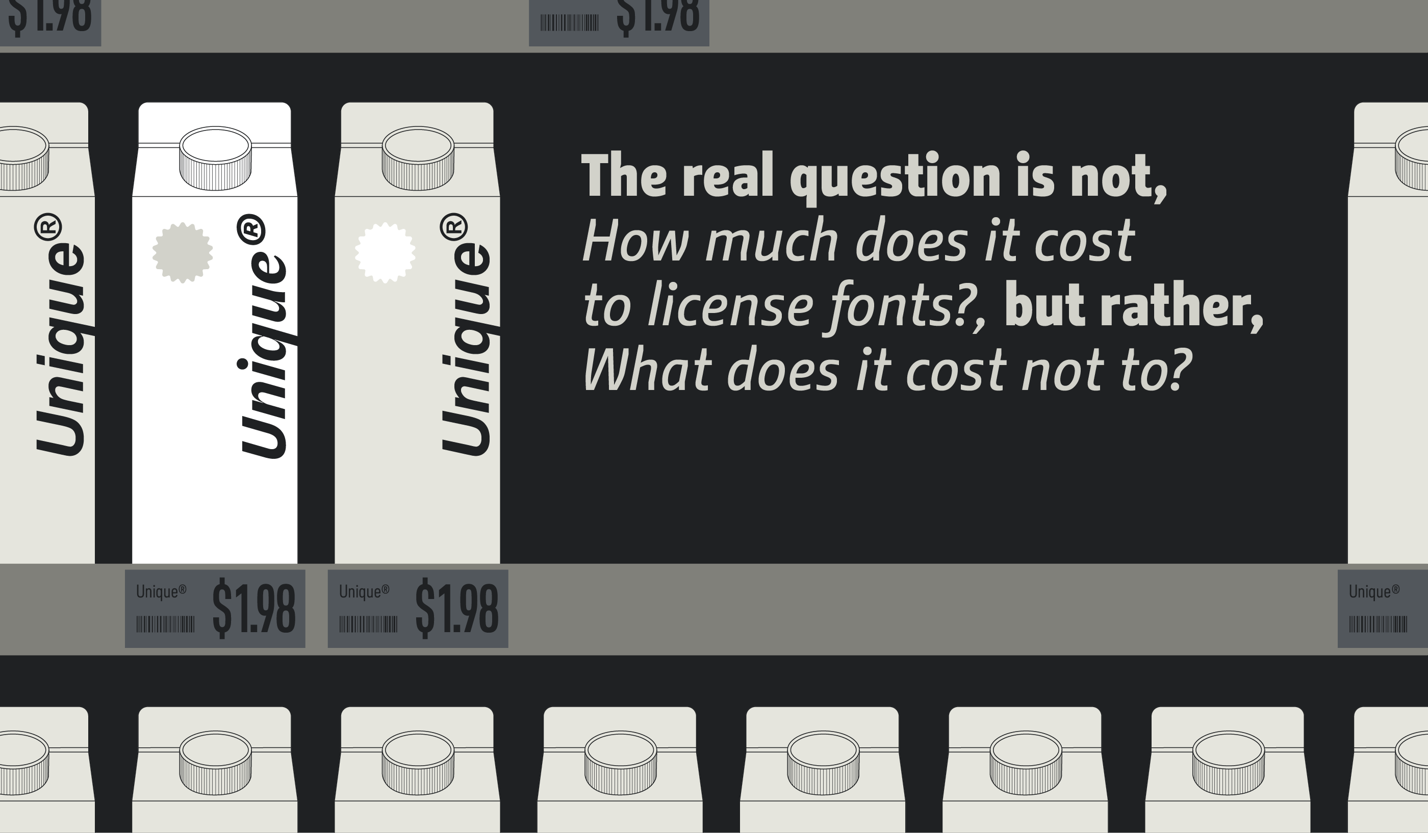 Why license fonts at all? — How much does it cost to license fonts?