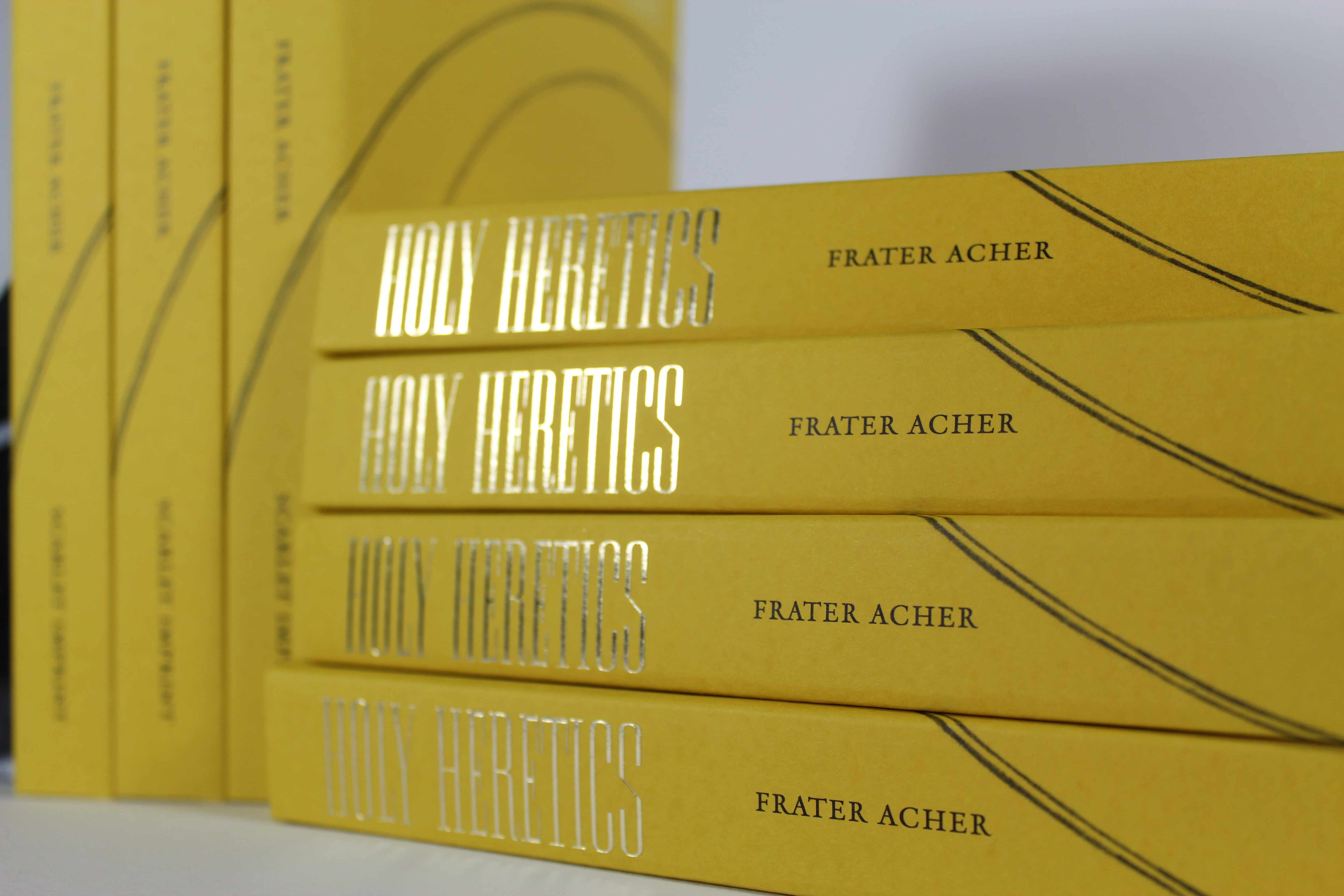 Fonts in use: The typeface Romaine for the book ‘Holy Heretics’ by Frater Acher, published by Scarlet Imprint