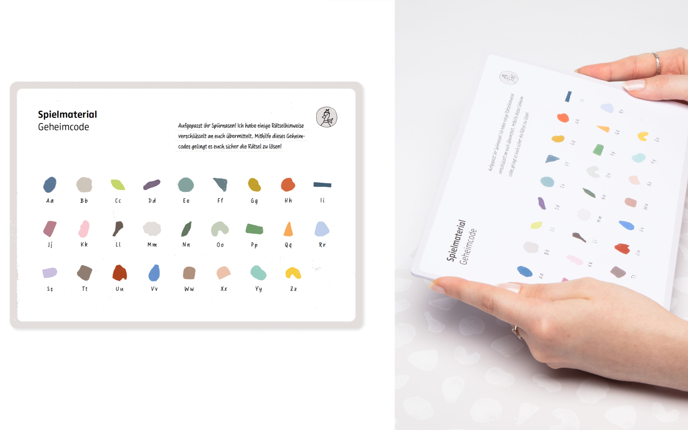 Die Schriftart Supermarker für Jana Heinz’ Bachelorarbeit „Umweltagentchen“