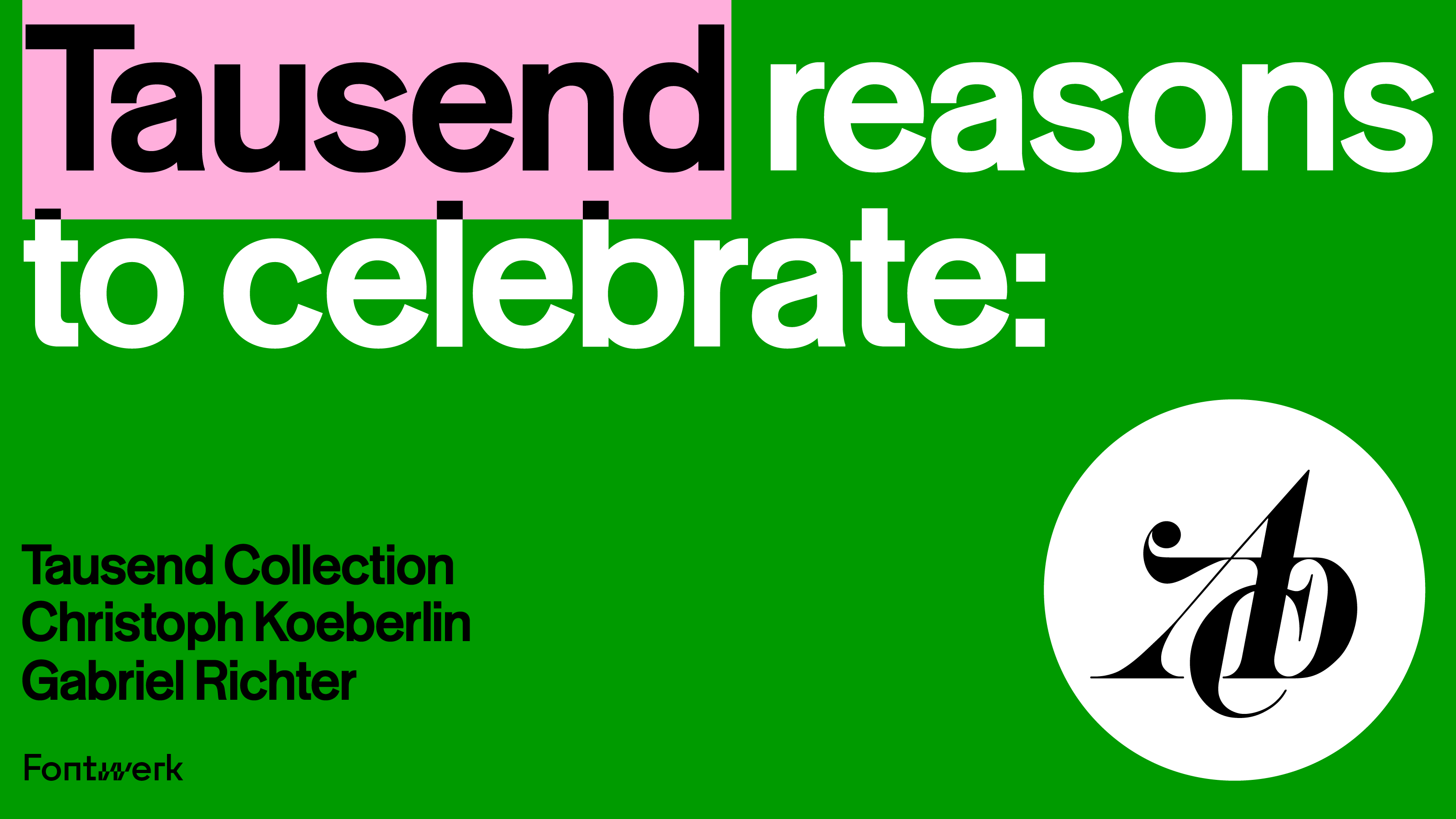 Hot on the heals of the recent wins for Tausend, we are overjoyed to see Tausend Collection shortlisted (‘Auszeichnung’) in the ADC Competition 2026 in the Typography and Type Design category.